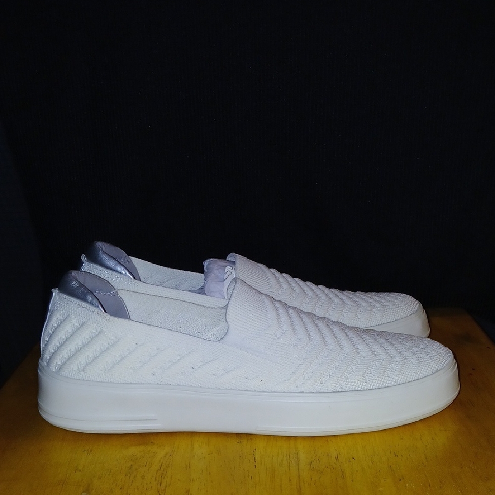 White Slip-On Womens Shoes